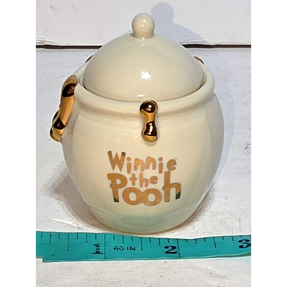 Vintage Lenox Winnie the Pooh Honey Jar with 24k Gold Overlay